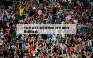 nba季后赛附加赛规则(nba季后赛附加赛规则详解)